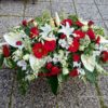 Copri-feretro bianco e rosso